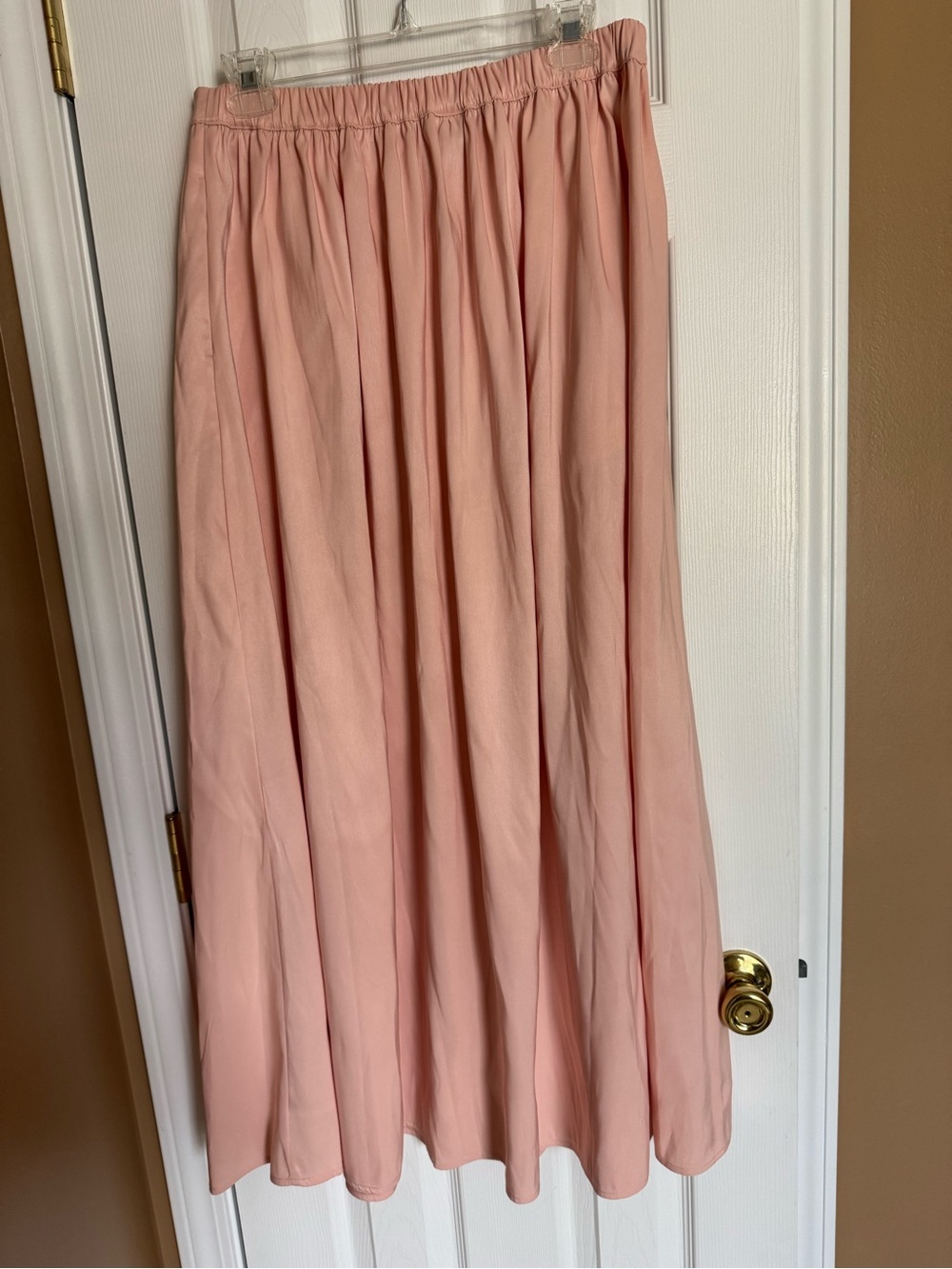 a new day Dusty Rose Maxi Skirt with Elastic Waist